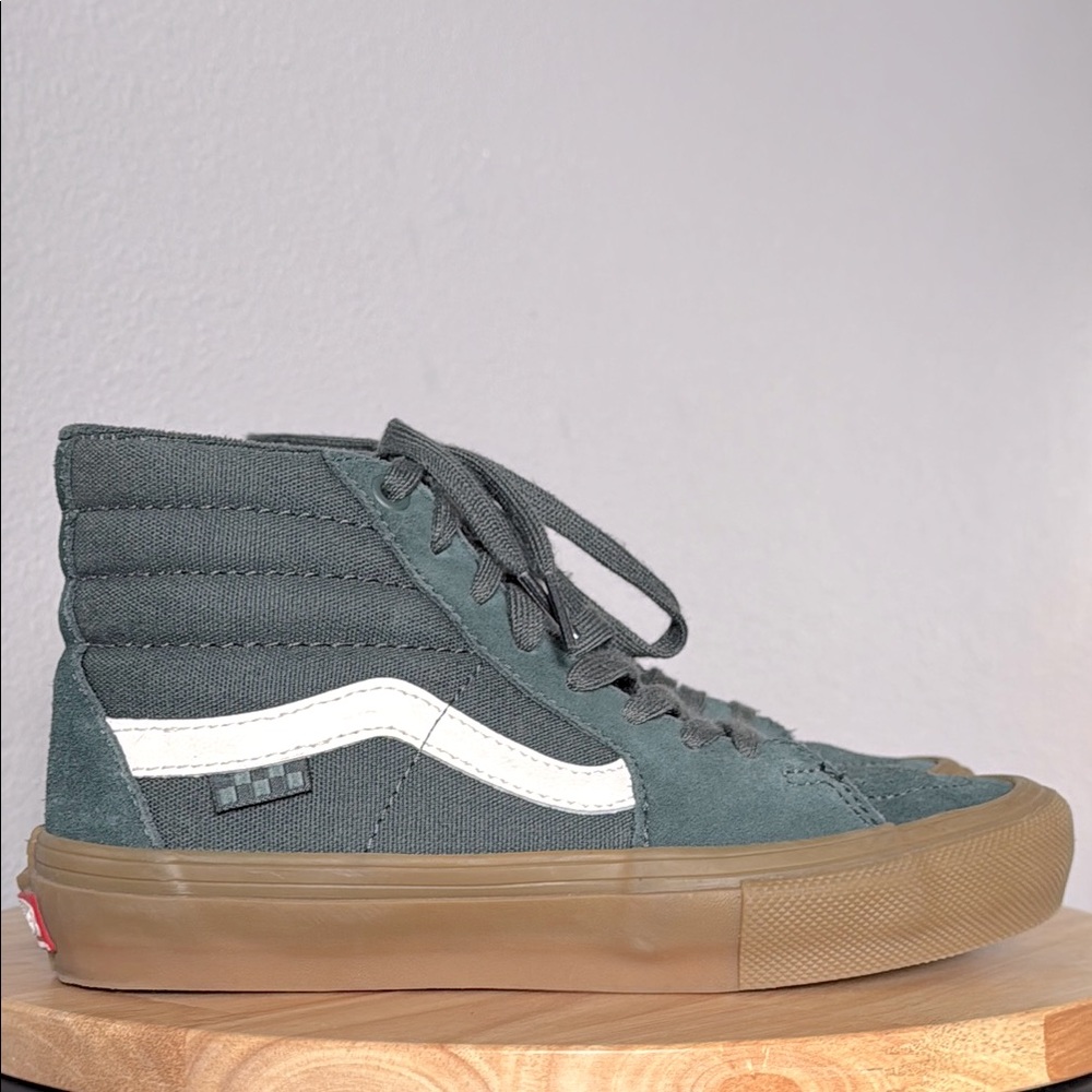 Vans Skate Sk-8 High Top Sneakers Dark Green